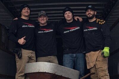 Move Forward LLC crew team in Spokane and Coeur d'Alene, professional movers in branded uniforms